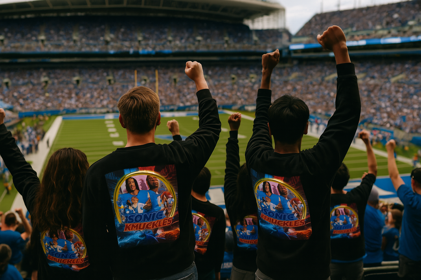 Sonic and Knuckles Lions Crewneck Sweatshirt