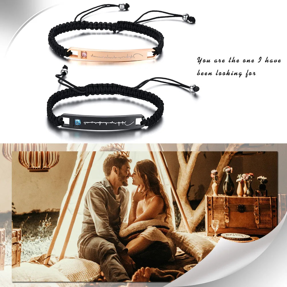 His Queen Her King Adjustable Couple Bracelet